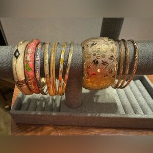 9 bangle bracelets